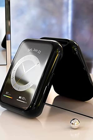 Huawei Watch Fit 2 Akıllı Saat ile uyumlu Tpu Çerçeveli Tam Kaplayan Toz ve Kirden Koruyan Ekran Koruyucu Çerçeveli Kılıf (ŞEFFAF)