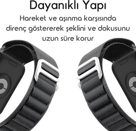 Xiaomi ile Uyumlu Alpin Loop Kumaş Kordon Redmi Watch 5 Active/Lite/Watch S4/2/2Pro/S3/S1/S1Pro/S1 Active için Terletme Yapmayan Nefes Alabilen Konforlu Spor Tasarım Kayış