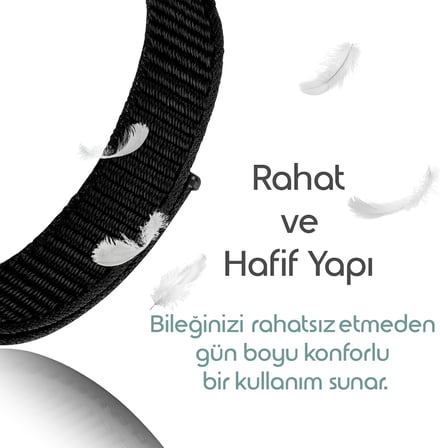 [Sport Loop] Xiaomi Mi Band 10/9/8 ile Uyumlu Kumaş Kordon Yumuşak ve Konforlu Smart Band10 Kordon Dayanıklı Cırt Cırt Tasarım Nefes Alabilen Terletmeyen Mi Band 10 Kordonu