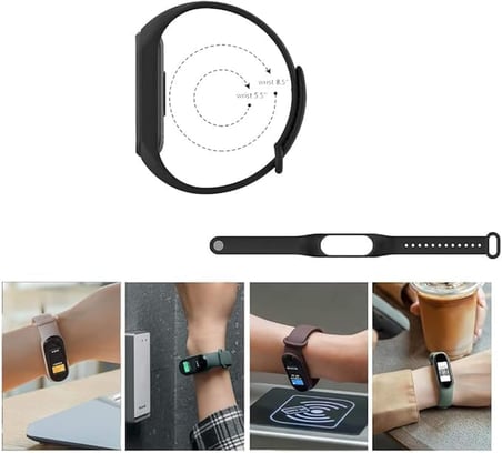 Xiaomi Mi Band 3 4 5 6 7 ile uyumlu Saat Kayışı Ent Kaliteli Xiaomi Mi Band 3 4 5 6 7 ile uyumlu Spor Saat Kontrast Renkli Termoplastik