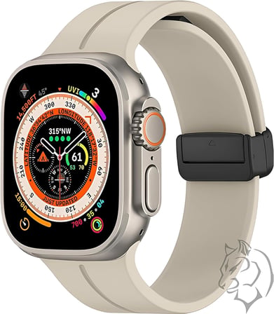 Apple Watch Manyetik Silikon Kordon 42/44/45/49/L Kadın Erkek Spor Kordon iWatch Apple Watch Serisi 8 7 6 5 4 3 2 1 SE Ultra ile Uyumlu