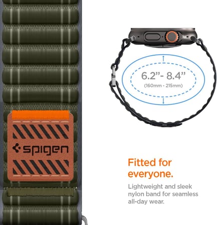 Apple Watch 49/46mm Ultra 4/3/2/1 / Seri 12/11/10 ile Uyumlu Kordon Kayış Band WBF0 Green - AMP10142