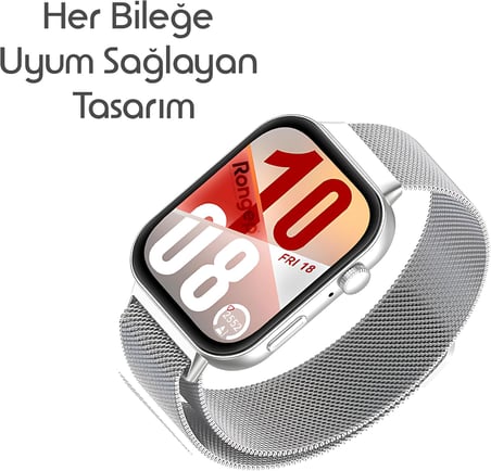 [Milano Loop] Huawei Watch Fit 5/Fit 5 Pro/Fit 4/Fit 4 Pro/Fit 3 ile Uyumlu Kordon Manyetik Tasarımlı Terletmeyen Fit 5 Kordon Nefes Alabilen Metal Hasır Huawei Fit 5 Pro Kordonu