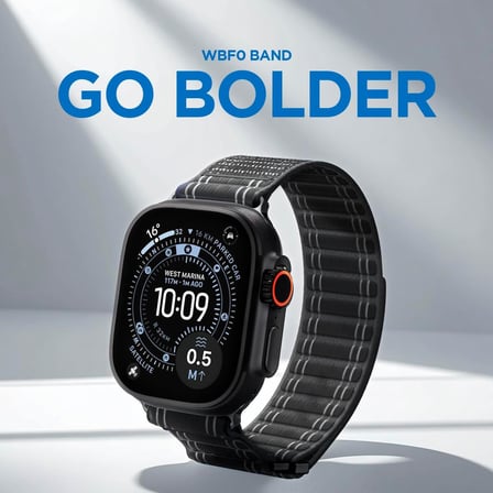 Apple Watch 49/46mm Ultra 4/3/2/1 / Seri 12/11/10 ile Uyumlu Kordon Kayış Band WBF0 Black - AMP10141