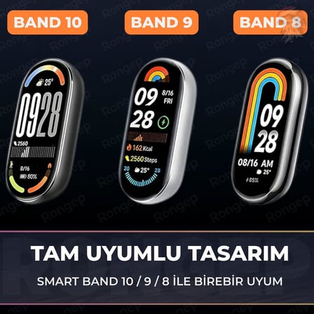 [Örgü Loop] Xiaomi Mi Band 10/9/8 ile Uyumlu Kordon Manyetik Toka Mekanizmalı Yumuşak ve Konforlu Smart Band10 Kordon Terletmeyen Hafif ve Elastik Kumaşlı Mi Band 10 Kordonu