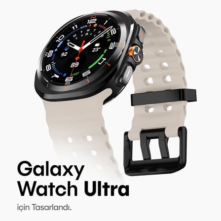 Samsung Galaxy Watch Ultra 47mm ile Uyumlu Delikli Model Ocean Loop Yumuşak ve Hafif Silikon Kordon