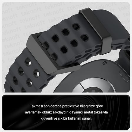Samsung Galaxy Watch 9/8 (40mm/44mm) ve Watch 8 Classic (46mm) ile Uyumlu Hafif ve Yumuşak Çift Renkli Ocean Loop Silikon Kordon