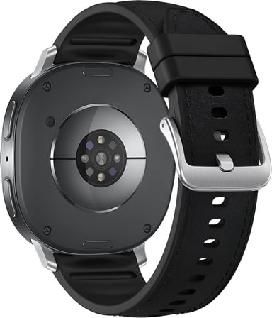 Samsung Galaxy Watch 9/8 (40mm/44mm) ve Watch 8 Classic (46mm) ile Uyumlu Metal Bağlantılı, Konforlu ve Yumuşak Deri Görünümlü Silikon Kordon