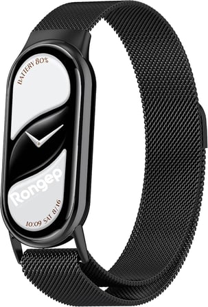 Xiaomi ile Uyumlu Mi Band 10/9/8 İçin Milano Loop Metal Hasırlı Kordon Manyetik Tasarımlı Terletmeyen Hafif Yapılı Bileğe Göre Ayarlanabilen Deformasyona Dayanıklı Paslanmaz Kayış