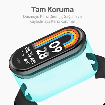 Xiaomi Mi Band 10/9/8 İle Uyumlu Hafif ve Bileği Rahatsız Etmeyen Bilek Ölçüsüne Göre Ayarlanabilen Cırt Cırtlı Tasarım Kaliteli Hasır Örme Kumaş Kordon