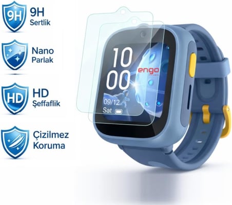 Tcl Movetime MT48X İle Uyumlu Ekran Koruyucu Çizilmeye Dayanıklı Akıllı Saat Koruması, 9H Temperli Kırılmaz Esnek Nano Cam, Hd Şeffaf 2 Adet