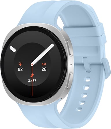Samsung Galaxy Watch 9/8 (40mm/44mm) ve Watch 8 Classic (46mm) ile Uyumlu Hafif ve Yumuşak Oluklu Tasarım Spor Silikon Kordon