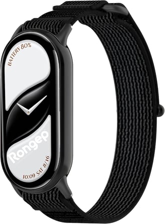 Xiaomi ile Uyumlu Mi Band 10/9/8 için Hook Loop Kumaş Kordon Terletmeyen Nefes Alan Hafif Yapılı Cildi Tahriş Etmeyen Cırt Cırt Tasarımlı Yumuşak ve Rahat Mi Band 10 Kordonu