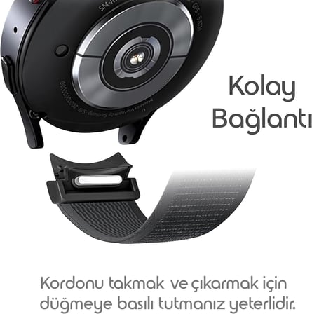 Samsung ile Uyumlu Yeni Nesil Bağlantı Travel Loop 20mm Kordon Galaxy Watch 7/6/5/4 Serisi için Galaxy Watch 7 Kordon (40mm/44mm) Watch 6/4 Classic (47/43/42mm) Watch 5 Pro Uyumlu