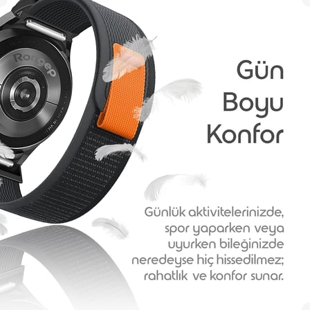 Samsung ile Uyumlu Yeni Nesil Bağlantı Travel Loop 20mm Kordon Galaxy Watch 7/6/5/4 Serisi için Galaxy Watch 7 Kordon (40mm/44mm) Watch 6/4 Classic (47/43/42mm) Watch 5 Pro Uyumlu