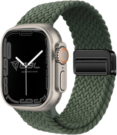 Apple Watch Series SE/11/10/9/8/7/6/5/4/3 ile Uyumlu Kumaş Kordon 46mm/45mm/44mm, Series 10 42mm/41mm/40mm/38mm
