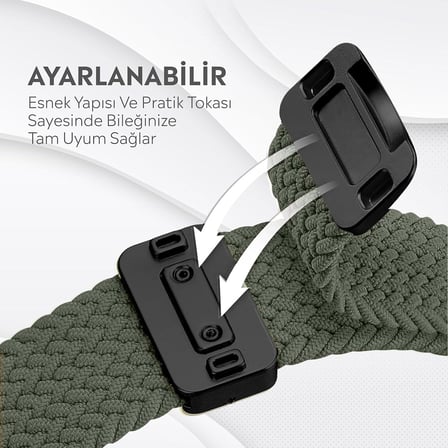 Apple Watch Series SE/11/10/9/8/7/6/5/4/3 ile Uyumlu Kumaş Kordon 46mm/45mm/44mm, Series 10 42mm/41mm/40mm/38mm