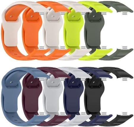 Xiaomi Redmi Watch 6/5/4/Mi Band 9 Pro/8 Pro ile Uyumlu Rugged Loop Kordon Rahat ve Yumuşak Mi Band 9 Pro Kordon Pin-and-Tuck Toka Deformasyona Dayanıklı Redmi Watch 6 Kordonu
