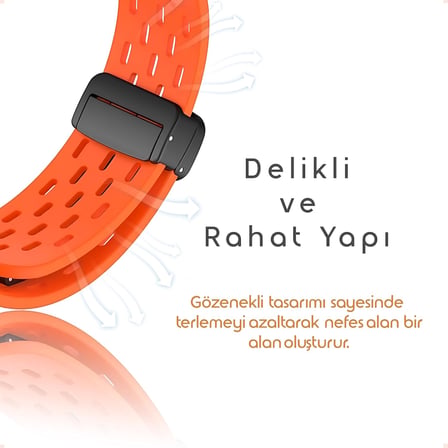 [Air-Loop] Huawei Watch Fit 5/Fit 5 Pro/Fit 4/Fit 4 Pro/Fit 3 ile Uyumlu Kordon Manyetik Kilit Mekanizmalı Fit 5 Kordon Nefes Alabilen Delikli Tasarım Huawei Fit 5 Pro Kordonu