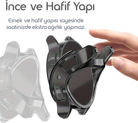 Samsung Galaxy Watch 7 44mm için 360° Kasa Koruyucu Yumuşak TPU Kılıf Dokunmatiği ve Netliği Etkilemeyen Galaxy Watch 7 Ekran Koruyucu Kılıf Darbelere Karşı Galaxy Watch 7 44mm Koruma (Şeffaf)