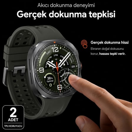 Samsung Galaxy Watch Ultra 47mm İle Uyumlu Ekran Koruyucu, Tam Kaplayan Akıllı Saat Koruması, Çizilmeye Dayanıklı Tpu Koruma 2 Adet, Hd Şeffaf
