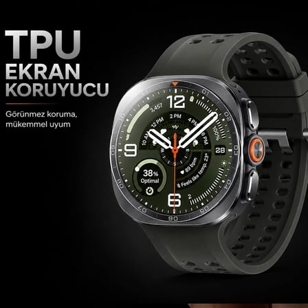 Samsung Galaxy Watch Ultra 47mm İle Uyumlu Ekran Koruyucu, Tam Kaplayan Akıllı Saat Koruması, Çizilmeye Dayanıklı Tpu Koruma 2 Adet, Hd Şeffaf