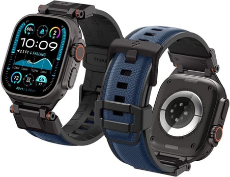 Apple Watch 49/46mm Ultra 4/3/2/1 / Seri 12/11/10 ile Uyumlu Kordon Kayış Band DuraPro Armor Navy Blue - AMP09103