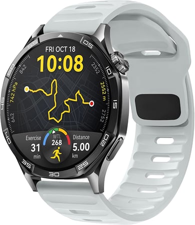 22mm ile Uyumlu Saatler için Rugged Model 46mm Silikon Kordon HUAWEI Watch (GT7 Pro/GT7/GT6 Pro/GT6/GT5 Pro/GT5/GT4/Watch 4 Pro/GT3/GT3 Pro/GT2/GT2 Pro)