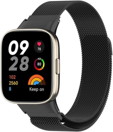 Xiaomi ile uyumlu Redmi Watch 3 Active (DÜZ WATCH 3 DEĞİLDİR) Kordon Milano Loop Metal Kordon
