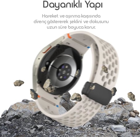 Yumuşak Dokulu Active Air Loop 20mm Kordon Samsung ile Uyumlu Galaxy Watch 7/6/5/4 Serisi için Galaxy Watch 7 Kordon (40mm/44mm) Watch 6/4 Classic (47/43/42mm) Watch 5 Pro Uyumlu