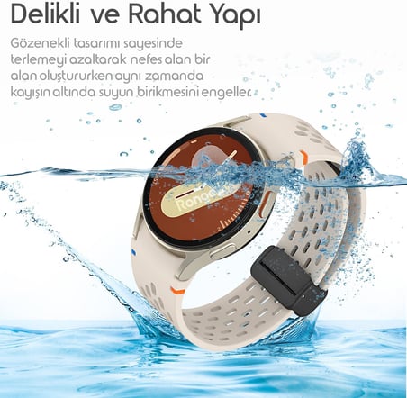 Yumuşak Dokulu Active Air Loop 20mm Kordon Samsung ile Uyumlu Galaxy Watch 7/6/5/4 Serisi için Galaxy Watch 7 Kordon (40mm/44mm) Watch 6/4 Classic (47/43/42mm) Watch 5 Pro Uyumlu