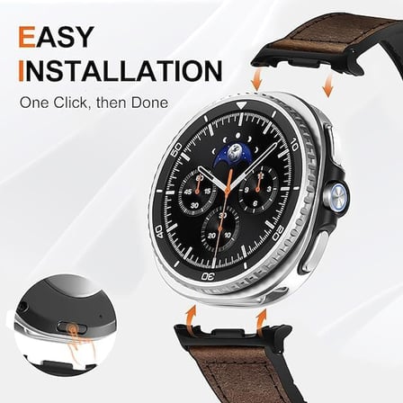 [Hybrid Loop] Samsung Galaxy Watch 9/8 44mm/40mm/Classic 46mm ile Uyumlu Kordon Manyetik Kilitli Toka Samsung Watch 9 44mm Kordonu 1.Sınıf Deri Görünümlü Galaxy Watch 9 Kordon (Koyu Kahve)