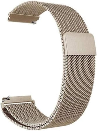 Huawei ile uyumlu Watch GT 6/5/4 41mm -GT 5 Pro 42mm Üniversal Akıllı Saat 18mm Kordon Milano Loop Metal Kordon - Kahverengi