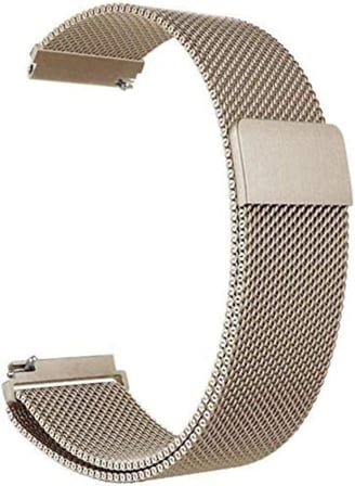 Huawei ile uyumlu Watch GT 6/5/4 41mm -GT 5 Pro 42mm Üniversal Akıllı Saat 18mm Kordon Milano Loop Metal Kordon - Kahverengi