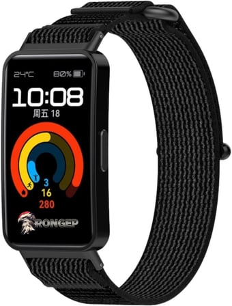 Huawei Band 10-9-8 ile Uyumlu [Hook Loop] Kumaş Kordon Yumuşak ve Konforlu Huawei Band 8 Kordon Terletmeyen Nefes Alabilir Yapılı Cırt Cırt Tasarımlı Huawei Band 10 Kordonu