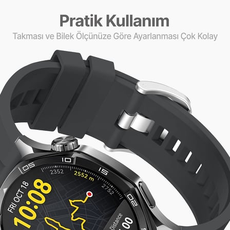 22mm ile Uyumlu Saatler için Şerit Model 46mm Yumuşak Silikon Kordon HUAWEI Watch (GT7 Pro/GT7/GT6 Pro/GT6/GT5 Pro/GT5/GT4/Watch 4 Pro/GT3/GT3 Pro/GT2/GT2 Pro)