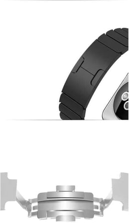 Apple ile uyumlu Watch 42mm 44mm 45mm 49mm 1/2/3/4/5/6/se/se2/7/8/9/ultra 1/2 Baklalı Metal Kordon