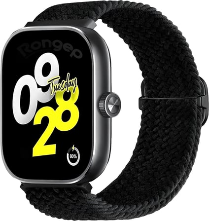 [Classical Loop] Xiaomi Redmi Watch 6/5/4/Mi Band 10 Pro/9 Pro/8 Pro ile Uyumlu Örgü Kordon Konforlu Mi Band 10 Pro Kordon Terletmeyen Elastik Kumaşlı Redmi Watch 6 Kordonu