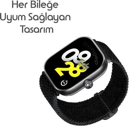 [Classical Loop] Xiaomi Redmi Watch 6/5/4/Mi Band 10 Pro/9 Pro/8 Pro ile Uyumlu Örgü Kordon Konforlu Mi Band 10 Pro Kordon Terletmeyen Elastik Kumaşlı Redmi Watch 6 Kordonu
