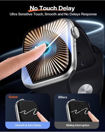 Apple ile uyumlu Watch 10/11 Serisi 42mm Polymer Nano Ekran Koruyucu + Kolay Uygulama Aparatlı