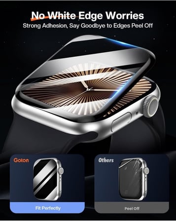 Apple ile uyumlu Watch 10/11 Serisi 42mm Polymer Nano Ekran Koruyucu + Kolay Uygulama Aparatlı