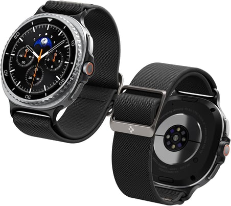 Galaxy Watch 9/8 (40/44mm) 8 Classic (46mm) ile Uyumlu Kordon Kayış Band Lite Fit Black - AMP10117