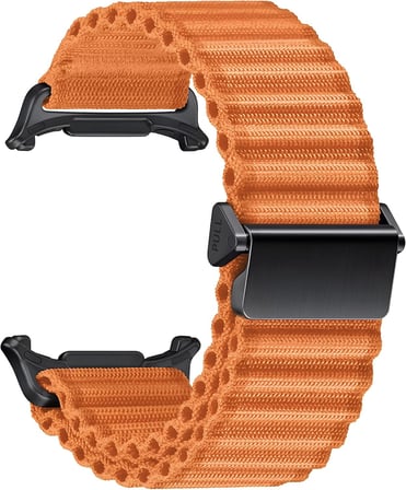 Samsung Galaxy Watch Ultra 47mm ile Uyumlu Delikli Model Trail Loop Yumuşak ve Hafif Kumaş Kordon