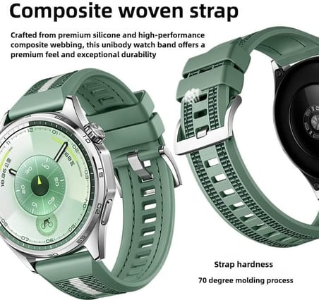 Huawei ile Uyumlu Composite Loop 22mm Kordon GT6/GT6 Pro/GT5/GT5 Pro/GT4/GT3/GT3 Pro/GT2/GT2 Pro 46mm için Naylon Örgülü GT6 Pro Kordon Yumuşak ve Rahat GT6 Kordonu (Mavi)