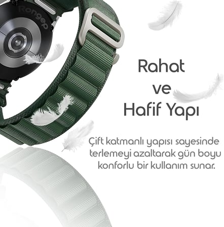 Yeni Nesil Bağlantı Alpine Loop 20mm Kordon Samsung ile Uyumlu Galaxy Watch 7/6/5/4 Serisi için Galaxy Watch 7 Kordon (40mm/44mm) Watch 6/4 Classic (47/43/42mm) Watch 5 Pro Uyumlu