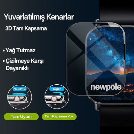 Redmi Watch Active 5 için Nano Ekran Koruyucu - Kırılmaz Cam, Yüksek Hassasiyetli, Xiaomi Redmi Watch 5 Active ile Uyumlu
