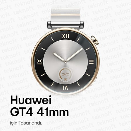 Huawei Watch GT4 41mm için 2'li Paket (2 Adet) Kolay Kurulum Otomatik Hizalama Aparatlı Şeffaf 9H Sertliğinde Gerçek Temperli Cam Ekran Koruyucu
