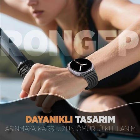 Samsung ile Uyumlu Mountain Loop Kordon Galaxy Watch 8 44mm/40mm/Classic 46mm [2025] için 1.Sınıf Dokuma Kumaş Metalik Bağlantılı Galaxy Watch 8 44mm Kordon Premium Yumuşaklıkta Kayış