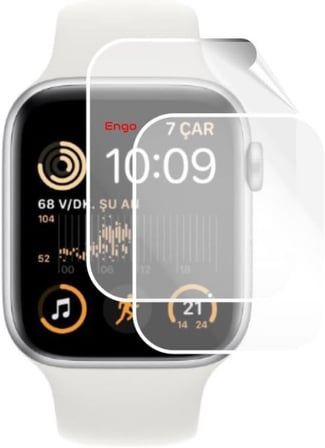 Apple Watch Se 44mm İle Uyumlu Ekran Koruyucu, Tam Kaplayan Akıllı Saat Koruması, Çizilmeye Dayanıklı Tpu Koruma 2 Adet, Hd Şeffaf