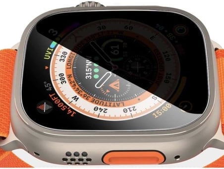 Apple Watch Ultra 3 49mm İle Uyumlu Hayalet Ekran Koruyucu, Yandan Görünmeyen Anti-Spy Gizlilik (Privacy) Koruması, 9h Temperli Nano Kırılmaz Esnek Cam, Parmak İzi Önleyici 2 Adet